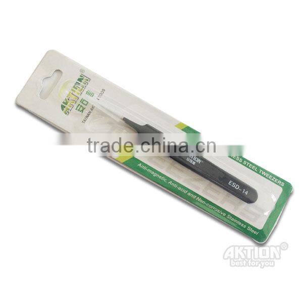 AKTION BRAND advantage products ESD Anti-static stainless steel tweezers