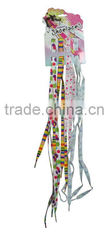High quality cheap weave rainbow shoe laces