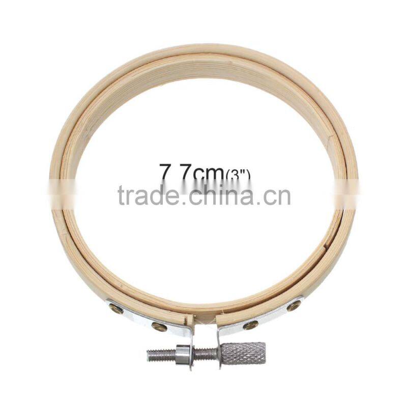 Craft Tools Cross Stitch Supplies Circle Round Natural Bamboo Embroidery Hoops
