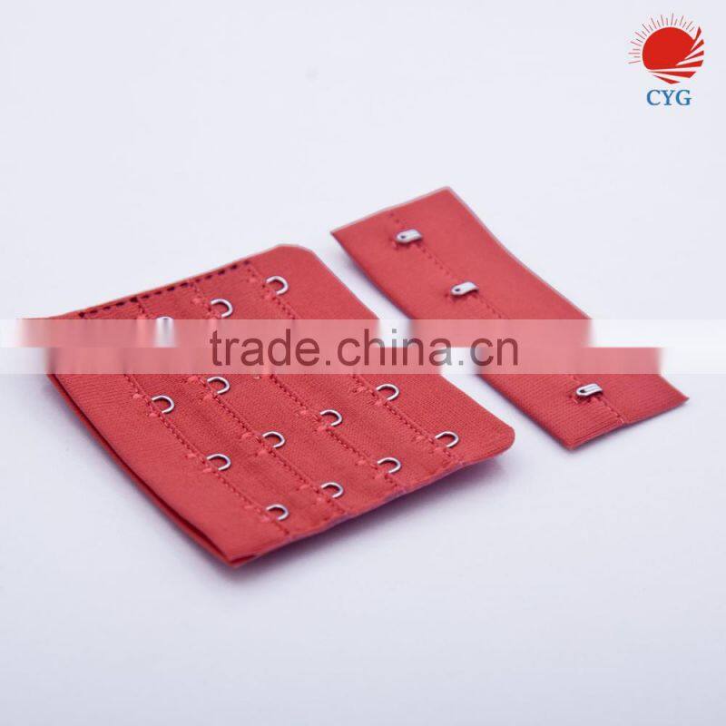 Gold supplier sell red nylon bra hook and eye tape extender