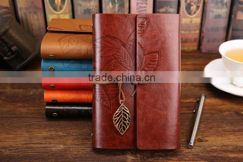 Wholesale customized Retro Vintage Leather String PU leather journal diary journey notebook