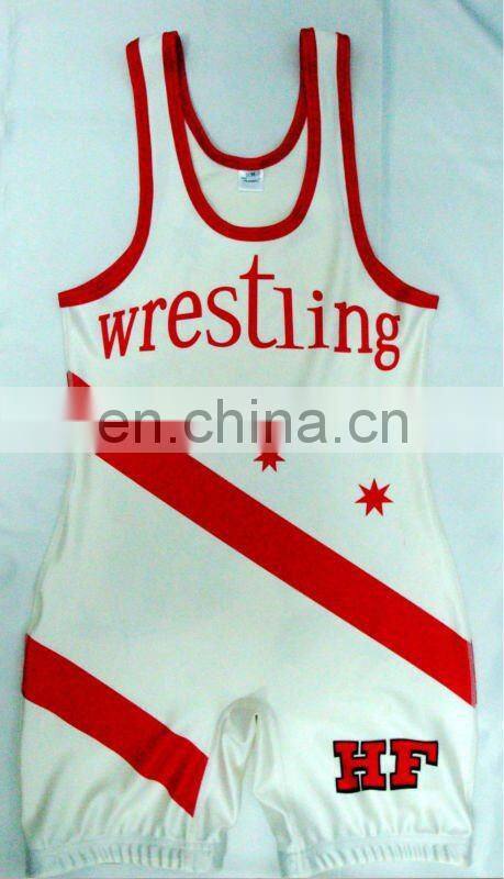New Arrival sublimation lycra wrestling wear/ mens wrestling singlet/ cheap sublimated wrestling singlets
