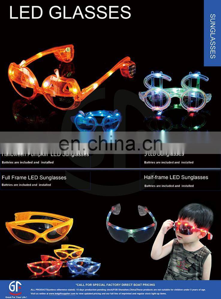 Art Craft Toy Item ABS Sound Activated Novelty Sunglasses
