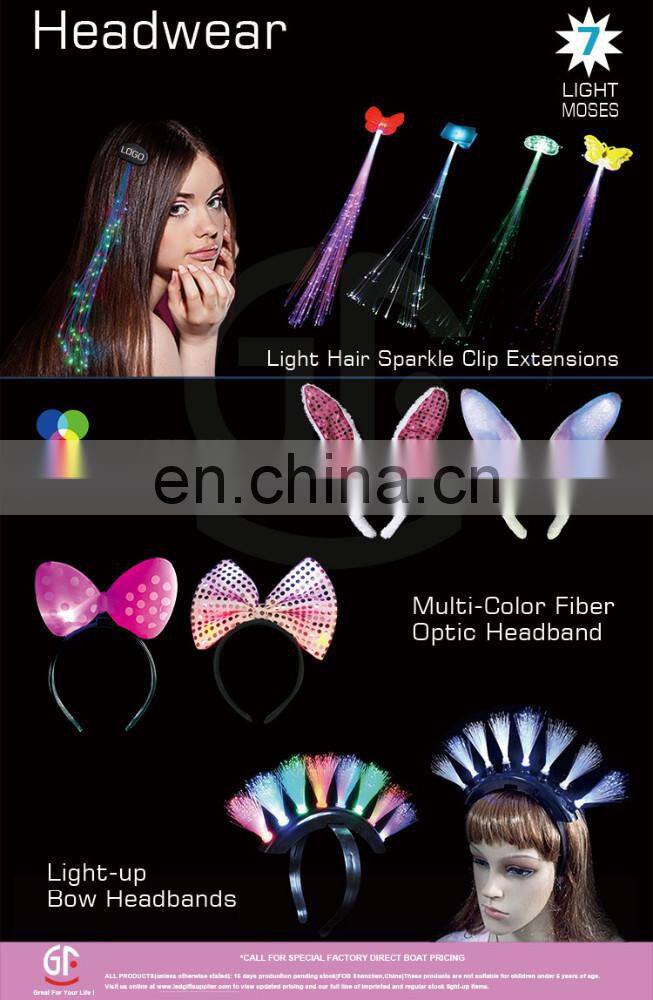 Christmas Led Gift light up red devil horns led headband