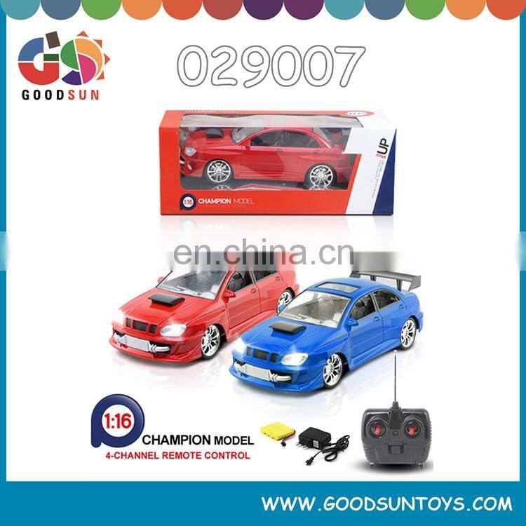 Best selling 1:16 rc racing toys car 4 channel rc car toys made in china with light and Rechargeable Battery