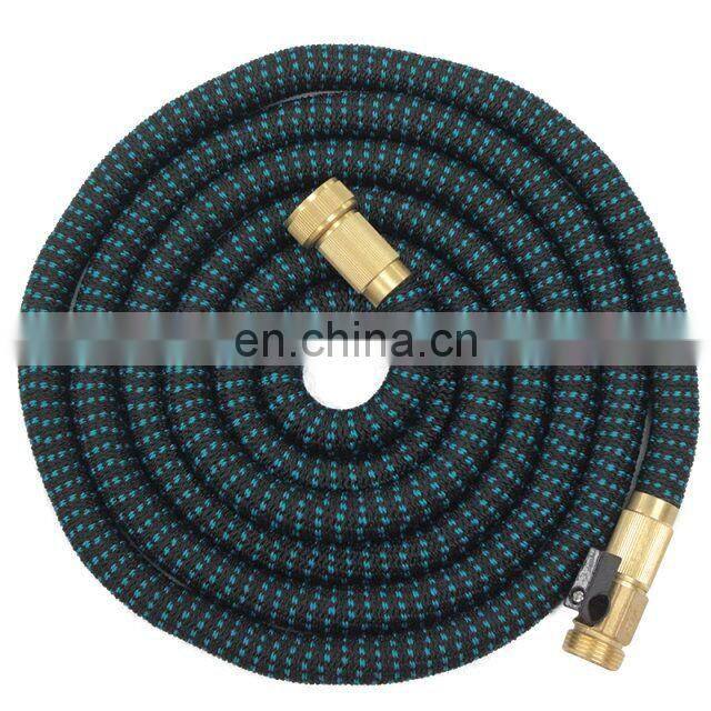 Nature Latex Expandable Garden Water Hose With Brass Metal Connectors