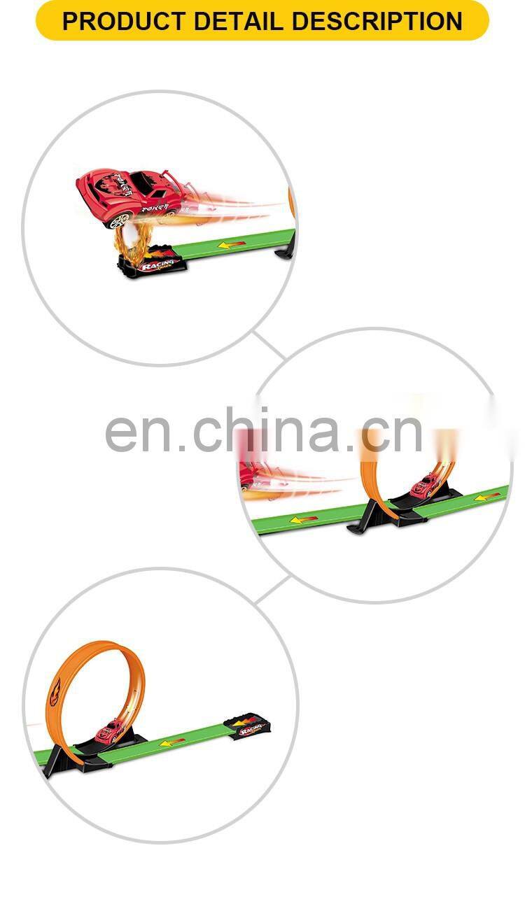 New design plastic pull back racing car the railway toy with a toy car