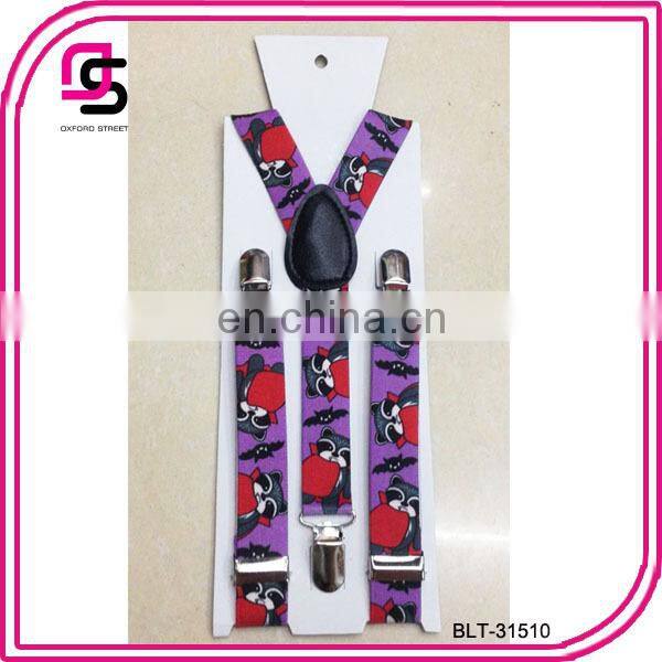 2015 new bright color High quality cartoon kids suspender