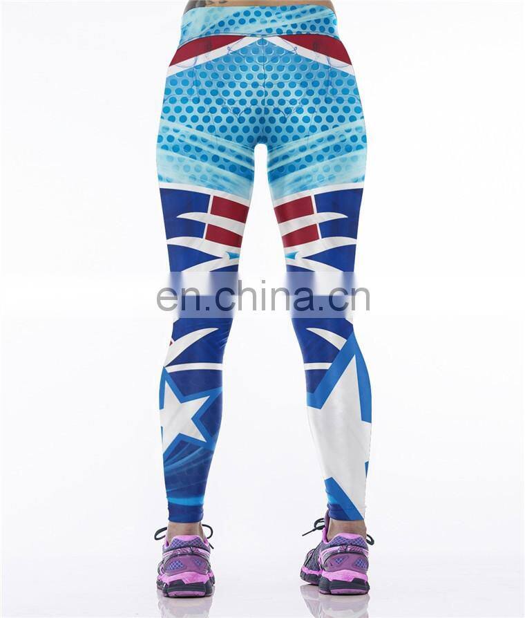 Women America Football Cowboys Custom Printing Yoga Pants