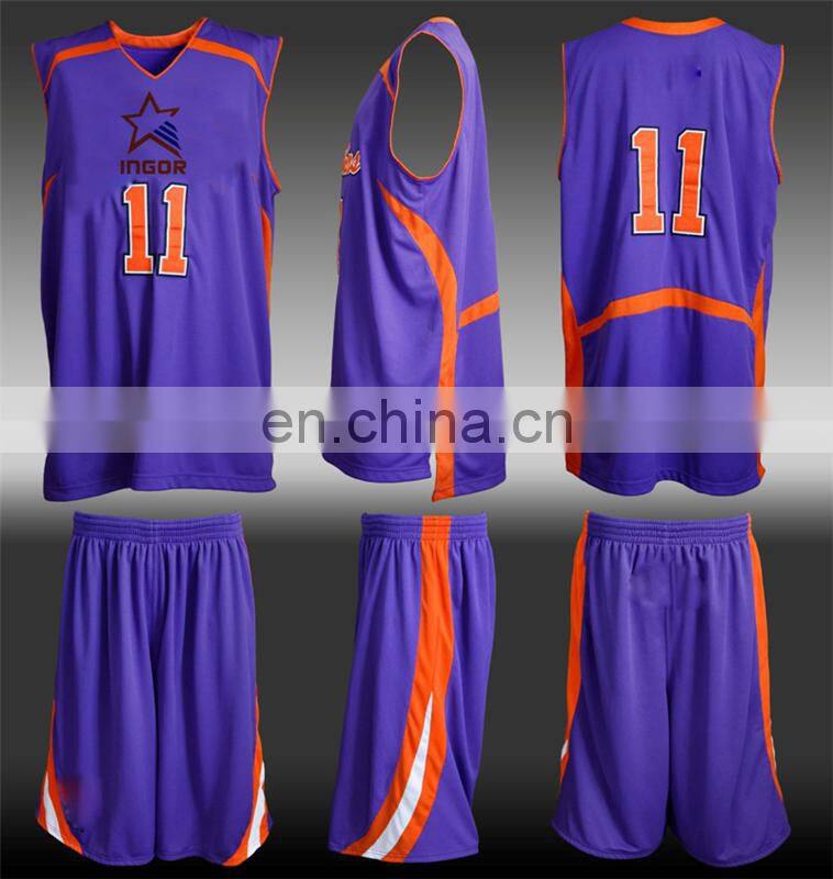 2016 new design basketball jersey uniform OEM service