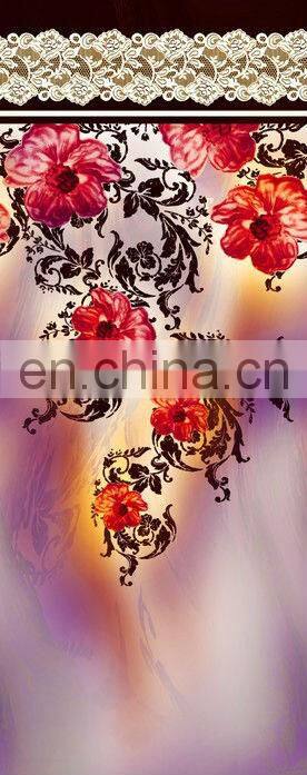 digital printed cotton light weight fabric for scarf china supplier