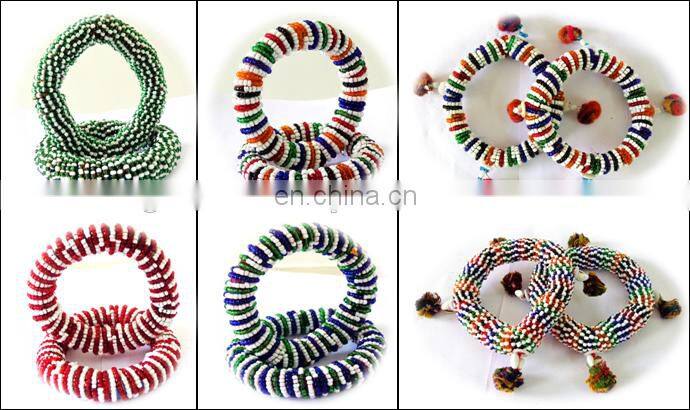 Banjara Bangles+beaded bangles+glass beads bangle+costume jewelry+belly dance bangle+party wear bangles+indo western bangles