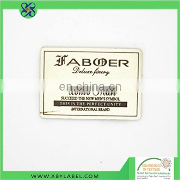 Emboss jeans leather badges