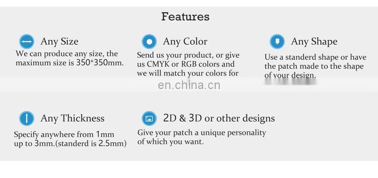 Fashion Style Rubber Patch custom 3d soft pvc rubber logo patch