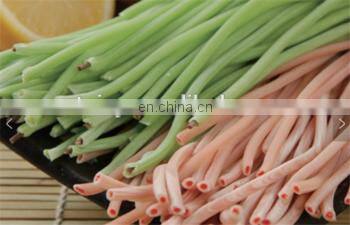 Hollow stuffed noodle producer Italy macaroni making machine Color with a filling noodle machine