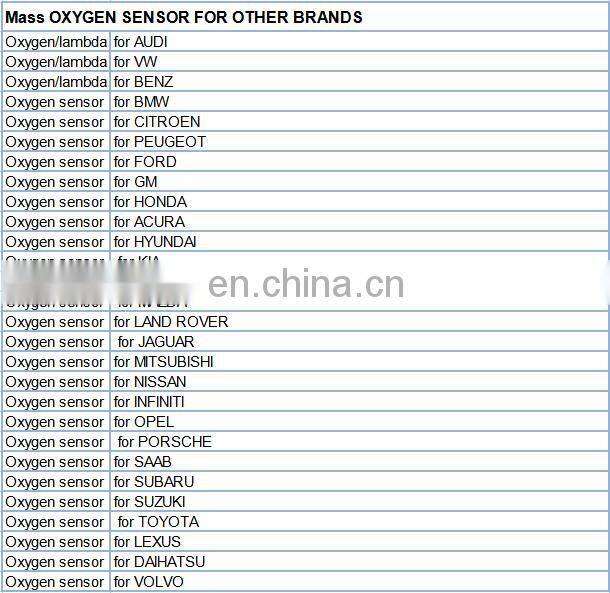 Factory Selling Front Oxygen Sensor for Mazda M6 2.3/FML1.6 L813-18-861 ZL27-18-861A ZL27-18-861