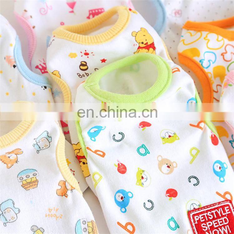 Wholesale 8 colors small puppy clothing spring dog baby xxs dog clothes