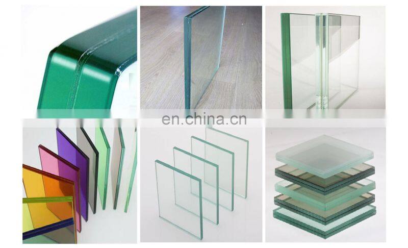 Top Quality tempered building glass indoor decoration Glass stair railing