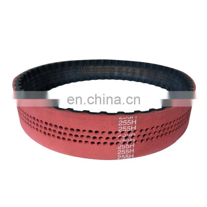 255L hole belt Suction Belt with Red Rubber coated