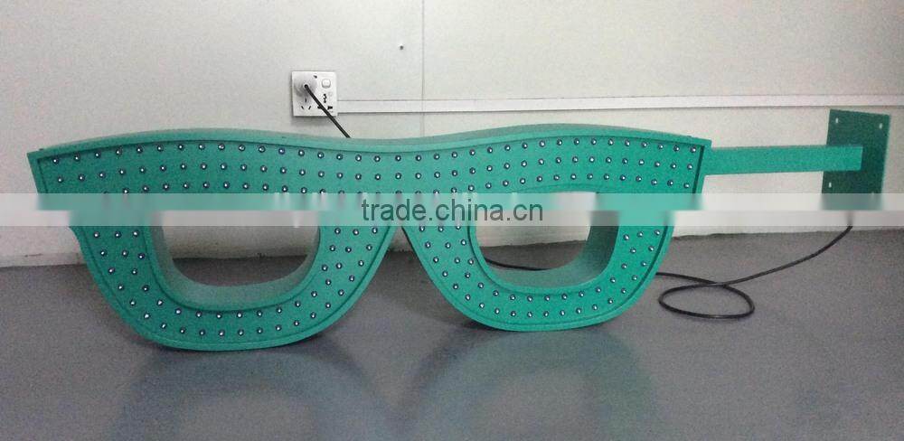 LIYI neon sign china design led optical sign for glasses shop with infrared remote control beer neon sign