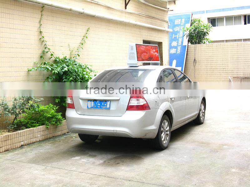 taxi billboard advertising light box/taxi advertising screen