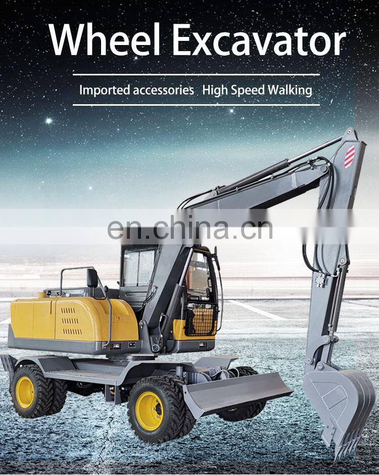 8.5T wheel digger excavator, wheel excavator for sale