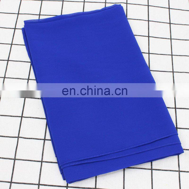 175*75cm Pearl Chiffon Scarf Pure Color Long Scarf Hijab Pure Color Shawl Malay Turban