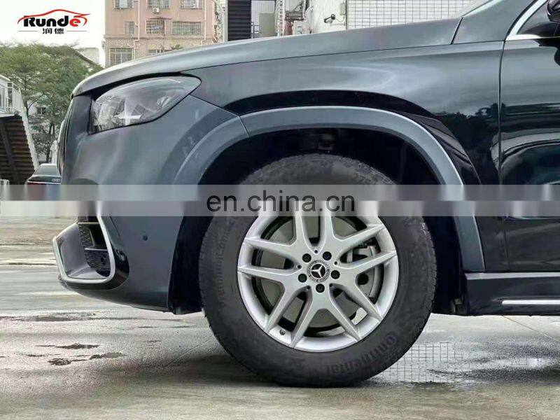 Runde PP Material Body Kit Front Bumper Rear Bumper Grille Exhaust Upgrade to GLS63 AMG For 2019-Mercedes-Benz GLS X167 Body Kit