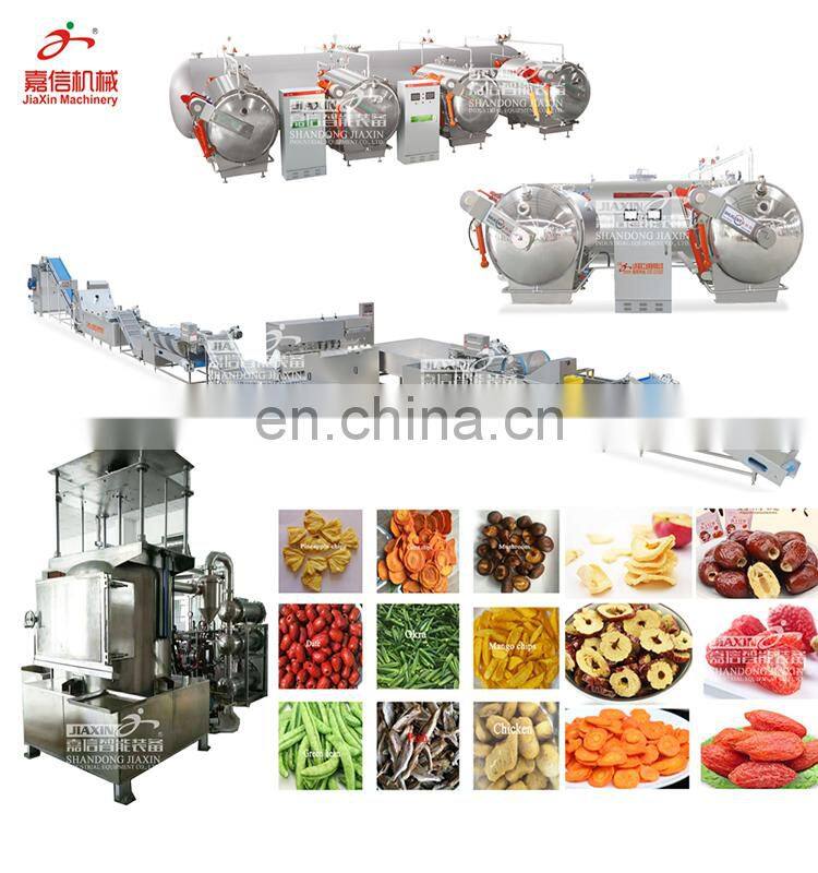 Intelligent apple crispy chips vacuum drying machinery