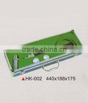 Manufacturer high quality aluminum golf case with lock and wheels