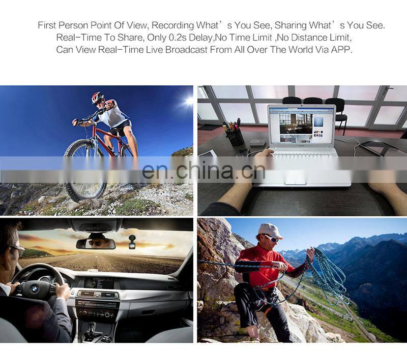 High Tech 1080P Full HD live streaming NO Hole Invisible android wifi video glasses camera