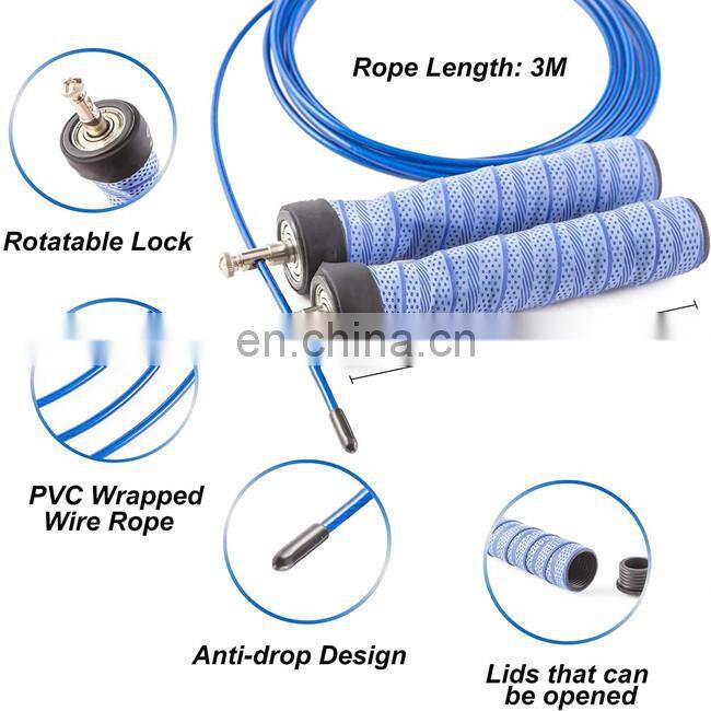 High Speed Jump Rope With Anti-Slip Handles Great for Outdoor Exercise Home Workout