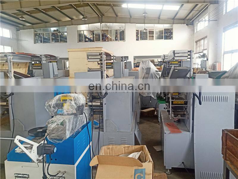 UGS31S 3 plus 1 color Automatic portable apparel clothing label flexo Printing machine, Roll to roll fabric ribbon printer