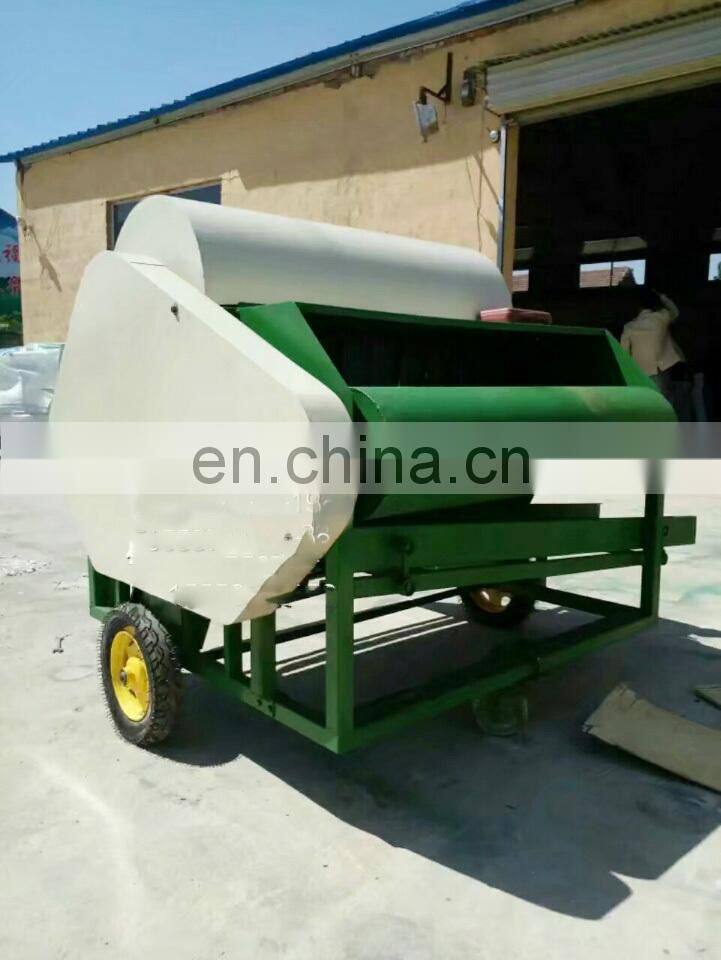 High efficient fresh soybeans pods picking machine/diesel green bean picking machine