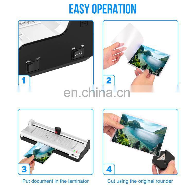card laminator Entry width 330mm  A3 A4 plastic Hot ColdLaminator Office Laminating Machine Manual Table Pouch Laminator