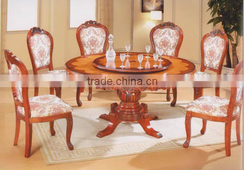 French solid wood dining antique carved back chair for restaurant used dining chair