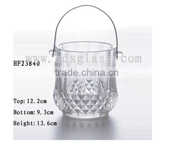 glass barrel ice barrel large ice buckets