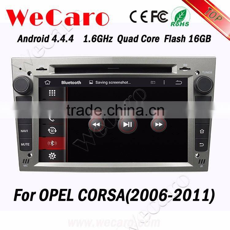 WECARO Double Din GPS Navigation Android Car CD Mp3 Player for Opel Corsa d 2006 - 2011