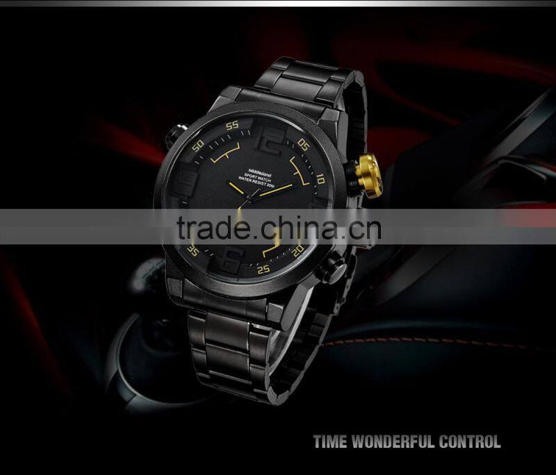 2015 new design !!! hot sale fashion rubber digital men sport digital watches with MOQ 50 pcs China manufacturer Guangzhou