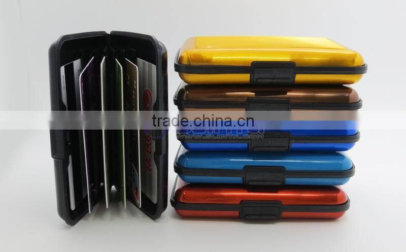 9 Colors Plated 11 X 8CM Waterproof Aluminium Credit Card Wallet