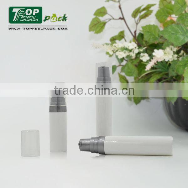 Cosmetic PP material 5ml 10ml airless pump bottle with cap