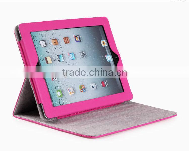 Hot selling high quality Cute stand leather case for ipad Air