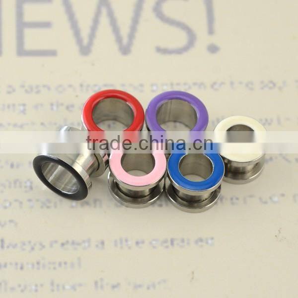 2016 Ear Gauges Expander Stretching Kits Tunnel Plug In Stainless Steel