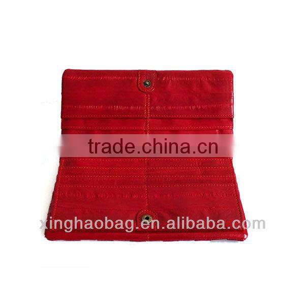 Noble crochet knitting wallet genuine eel skin wallet