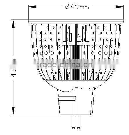 MR16 Base 8Watt CRI 90 dimmable led spot light