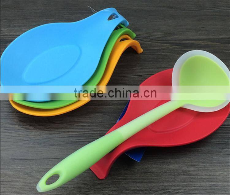 FDA silicone cook spoon rest spoon holder