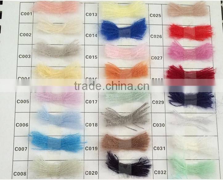13s 100%wool mohair fancy yarn for knitting/weaving