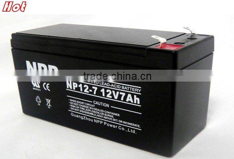 12v7ah ups back-up system valve-regulated lead acid battery