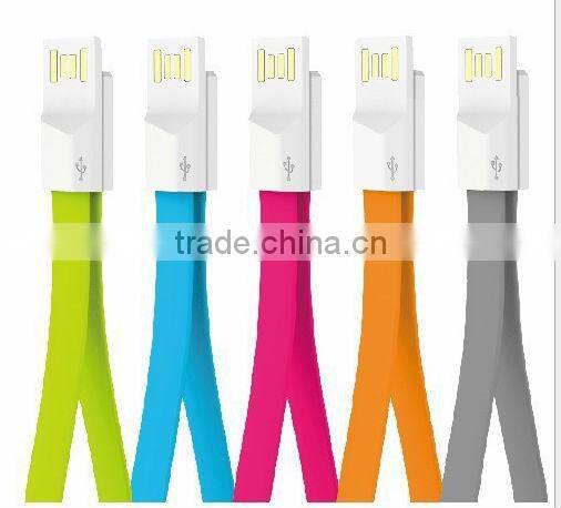 2015 Hotest 25cm Noodle Micro USB Cable for Samsung