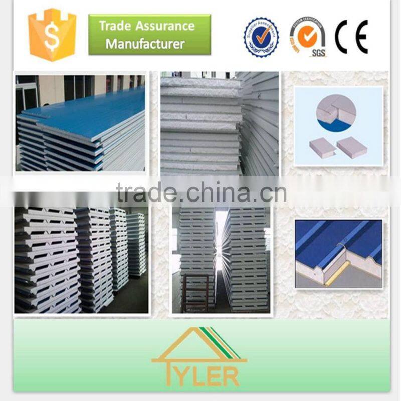 corrugated insulated polyurethane sandwich roof panel